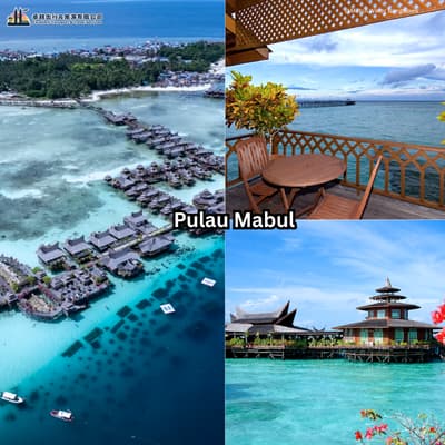 Pulau Mabul overwater bungalows Sabah Borneo